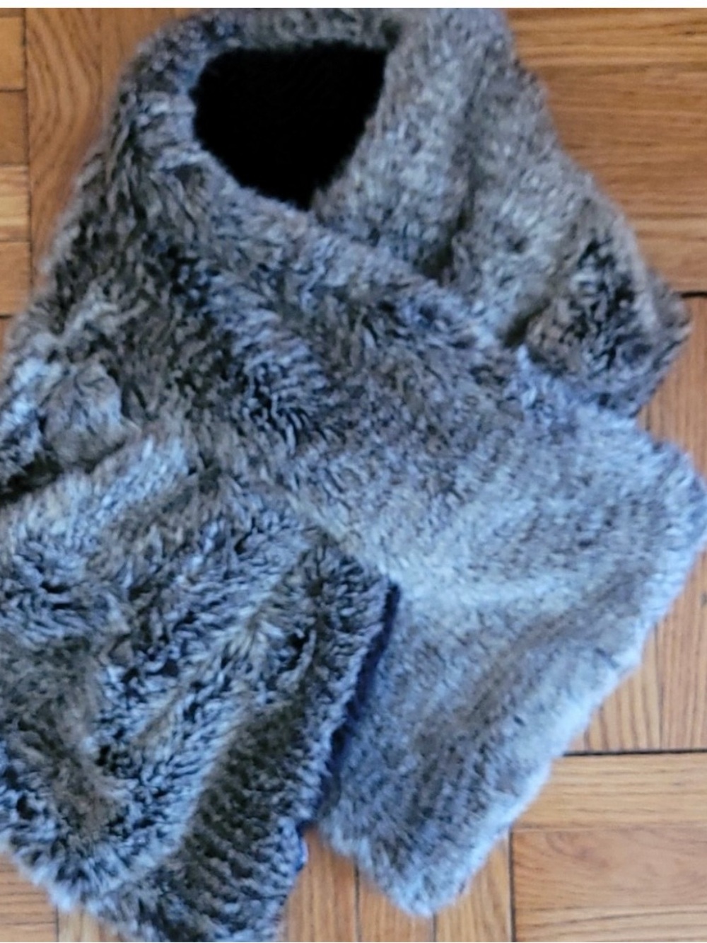 Stella and Dot Cozy Faux Fur brownish grey  Women's Sweater Wrap